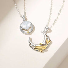 Load image into Gallery viewer, Sterling Silver Friendship Necklaces for Couples with CZ Forever Love Pendants
