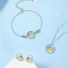 Load image into Gallery viewer, Sterling Silver Bracelet for Women with CZ and Aurora Borealis Crystal Cute Whale Pendant